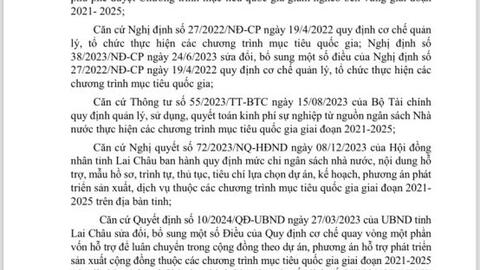 đăng ký nhu cầu hỗ trợ phát triển sản xuất cộng đồng thuộc Dự án 2 – Đa dạng hóa sinh kế Chương trình MTQG giảm nghèo bền vững giai đoạn 2021-2025 trên địa bàn xã Sùng Phài năm 2024